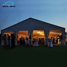 वाणिज्यिक सफेद शादी चंदवा तम्बू डबल पीवीसी कपड़े छत कवर