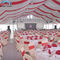 लाल विशालकाय आउटडोर शादी तम्बू यूवी प्रतिरोधी छुट्टी पार्टियों का उपयोग करें