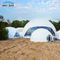 स्वनिर्धारित बड़े जियोडेसिक डोम ग्रीनहाउस / तत्काल पनरोक डोम तम्बू