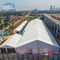 सफेद टिकाऊ प्रदर्शनी चंदवा तम्बू स्पष्ट स्पैन पवन लोड 100 किमी / एच